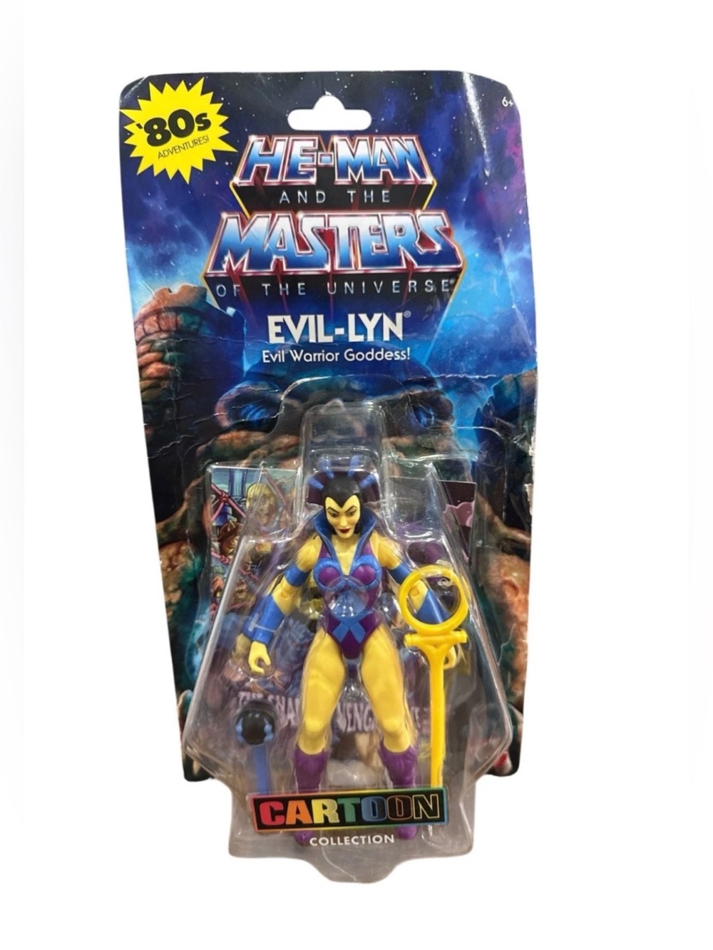 HE-MAN and the Masters Evil-Lyn Action Figure - Yellow & Purple